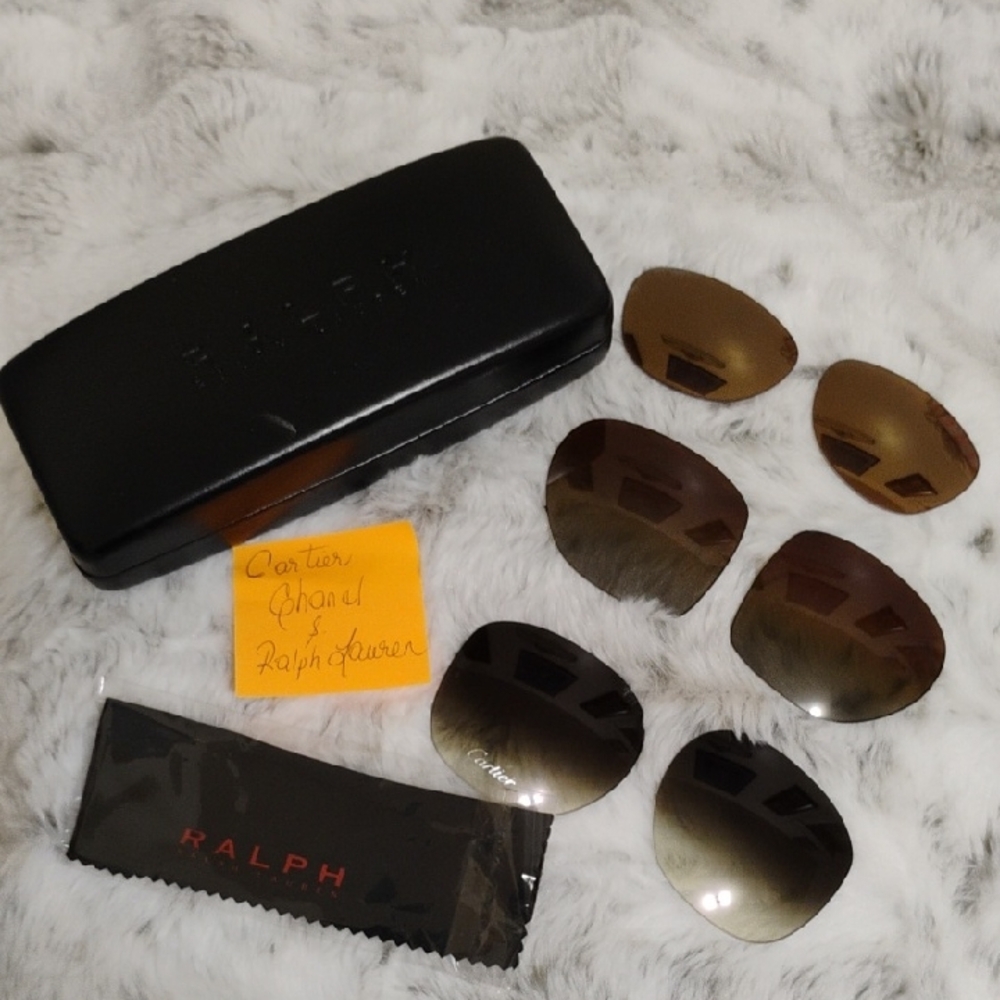 Ralph Lauren, Cartier And Chanel Replacement Lenses Set with RL Case